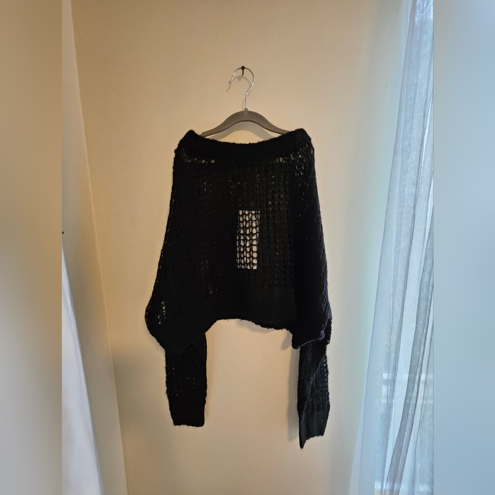 ZARA×STEVEN MEISEL MESH KNIT SWEATER With 17%Wool & 52%Alpaca